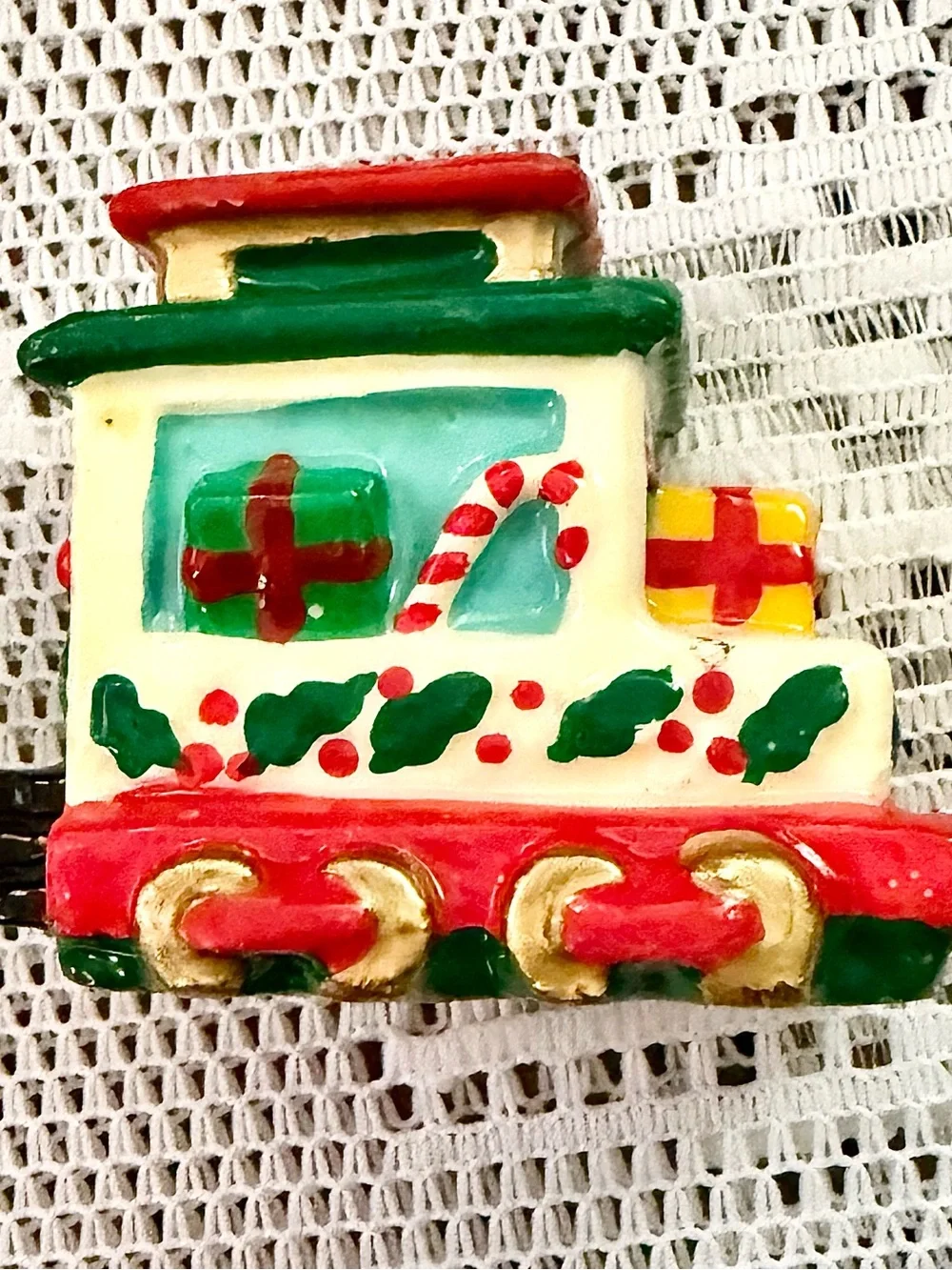 Vintage 4-Piece Christmas Train Wax Candle Set